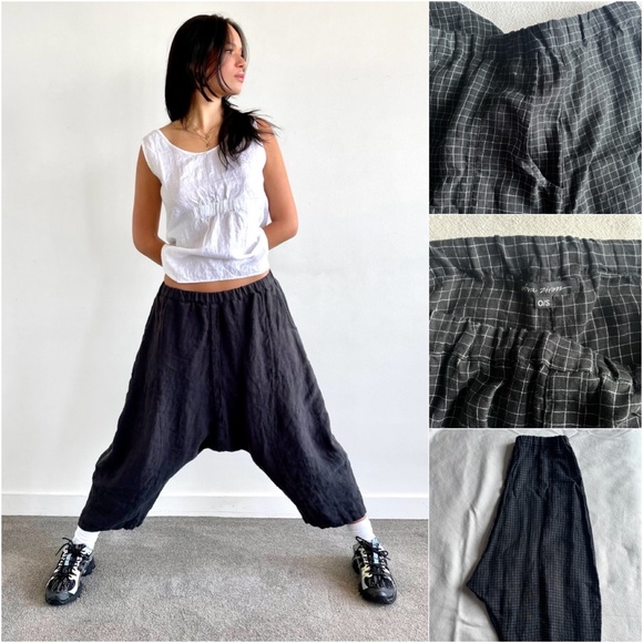 Kym Linen Slouchy Pants - Picture 1 of 8